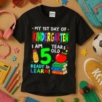 My First Day Of Kindergarten 1st Day Of School Kids T-Shirt thumb 3