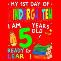 My First Day Of Kindergarten 1st Day Of School Santa Hat thumb 1