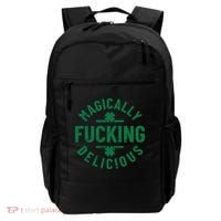 Magically Fucking Delicious, St Patricks Day Funny Drinking Backpack thumb 0