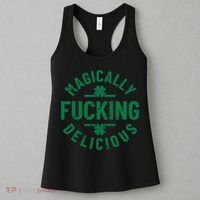 Magically Fucking Delicious, St Patricks Day Funny Drinking Women's Tank Top thumb 3