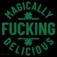 Magically Fucking Delicious, St Patricks Day Funny Drinking Baby Bodysuit thumb 2