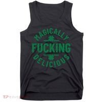 Magically Fucking Delicious, St Patricks Day Funny Drinking Tank Top thumb 0
