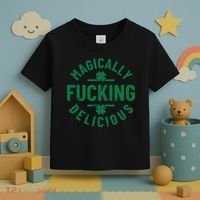 Magically Fucking Delicious, St Patricks Day Funny Drinking Toddler T-Shirt thumb 3