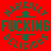 Magically Fucking Delicious, St Patricks Day Funny Drinking Santa Hat thumb 1