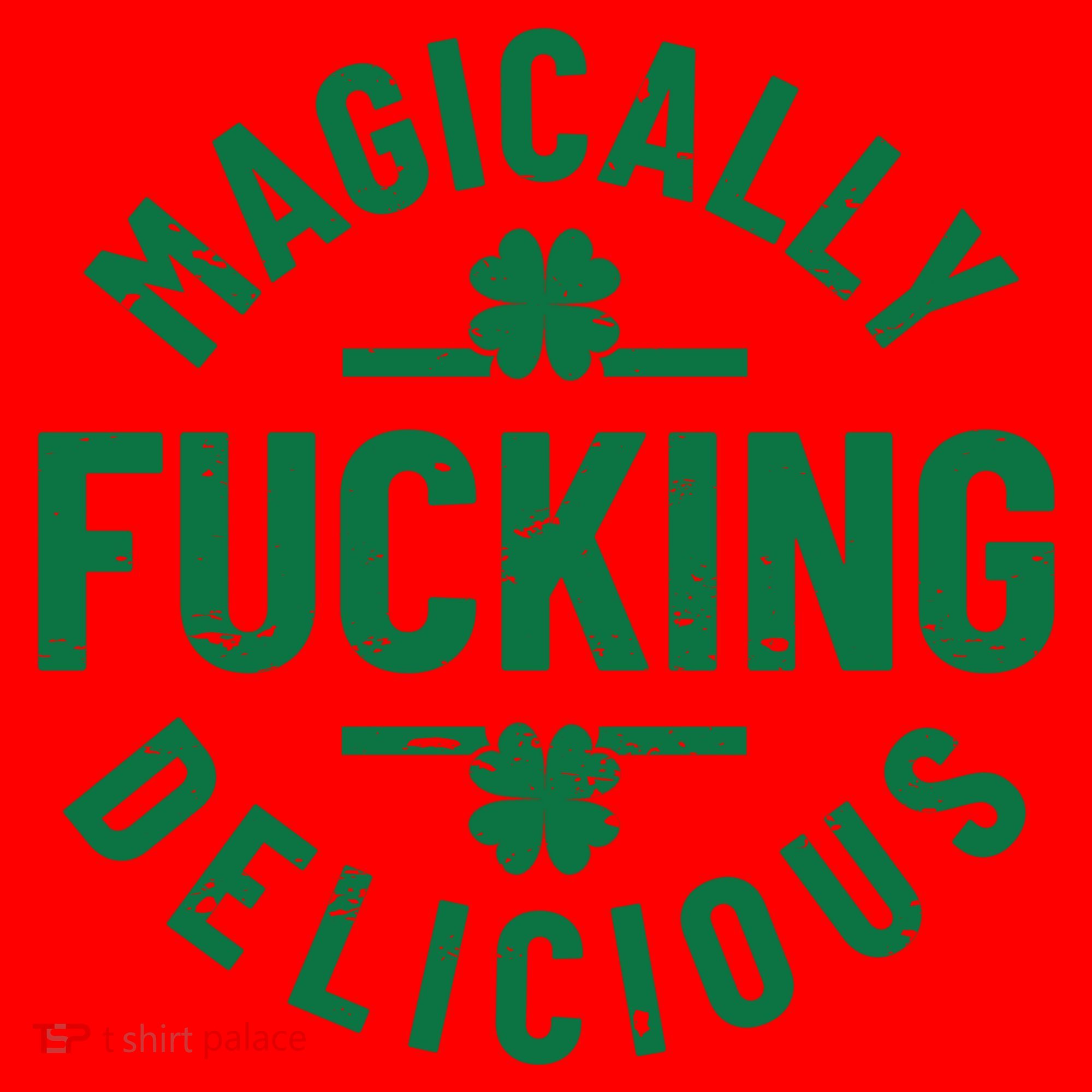 Magically Fucking Delicious, St Patricks Day Funny Drinking Santa Hat