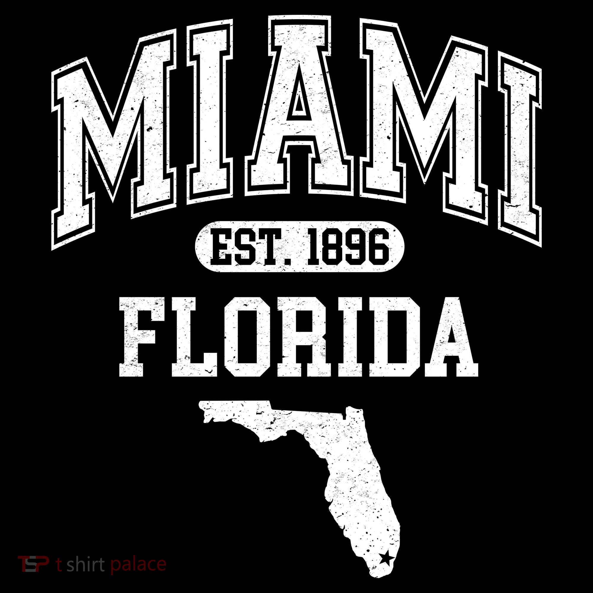 Miami Florida Est 1896 Varsity Long Sleeve Shirt