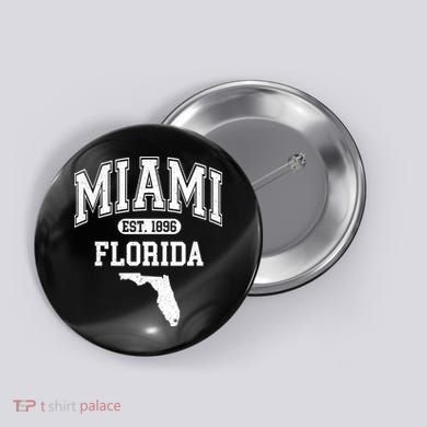 Miami Florida Est 1896 Varsity Button
