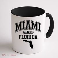 Miami Florida Est 1896 Varsity Coffee Mug thumb 1