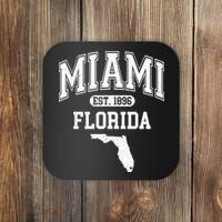 Miami Florida Est 1896 Varsity Coaster thumb 0