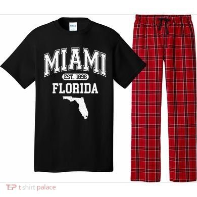 Miami Florida Est 1896 Varsity Pajama Set