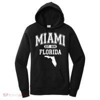 Miami Florida Est 1896 Varsity Women's Hoodie thumb 0