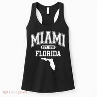 Miami Florida Est 1896 Varsity Women's Tank Top thumb 0