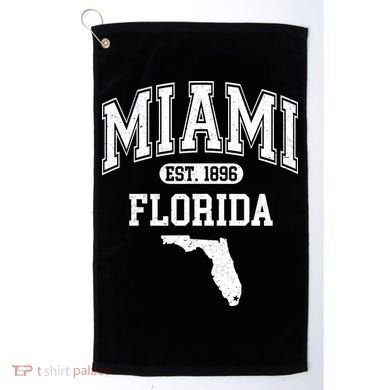 Miami Florida Est 1896 Varsity Golf Towel