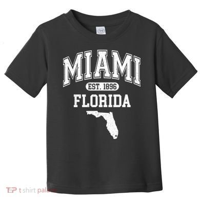 Miami Florida Est 1896 Varsity Toddler T-Shirt