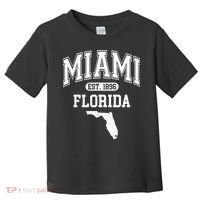 Miami Florida Est 1896 Varsity Toddler T-Shirt thumb 0