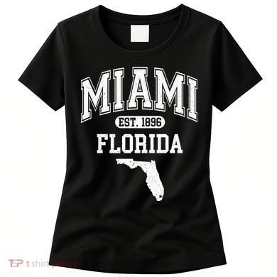 Miami Florida Est 1896 Varsity Women's T-Shirt