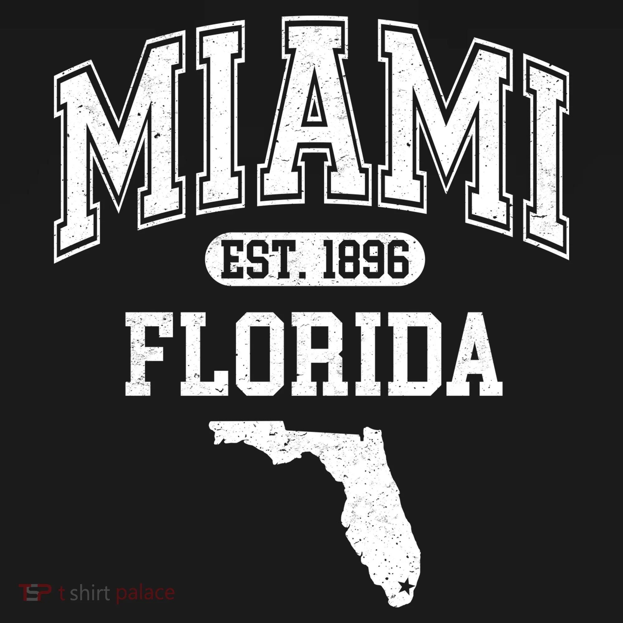 Miami Florida Est 1896 Varsity Women's T-Shirt