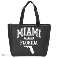 Miami Florida Est 1896 Varsity Tote Bag thumb 0