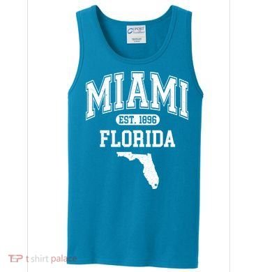 Miami Florida Est 1896 Varsity Tank Top