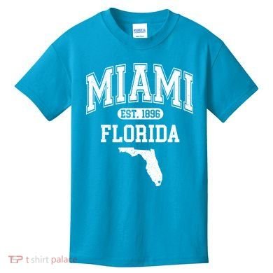Miami Florida Est 1896 Varsity Kids T-Shirt