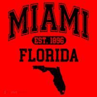 Miami Florida Est 1896 Varsity Santa Hat thumb 1