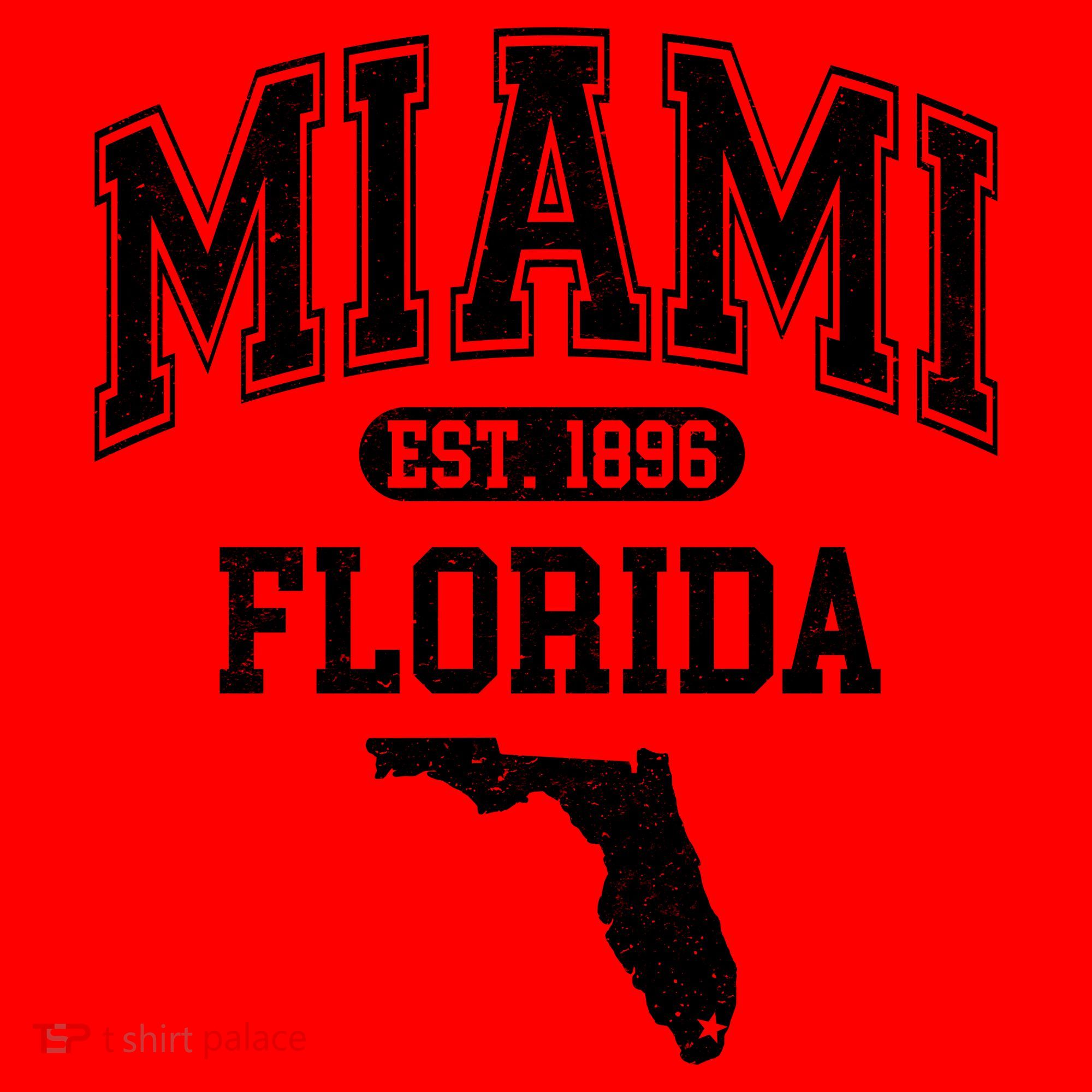 Miami Florida Est 1896 Varsity Santa Hat