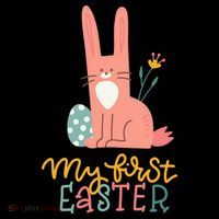 My First Easter Cute Bunny Holiday Coaster thumb 2