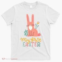 My First Easter Cute Bunny Holiday T-Shirt thumb 0