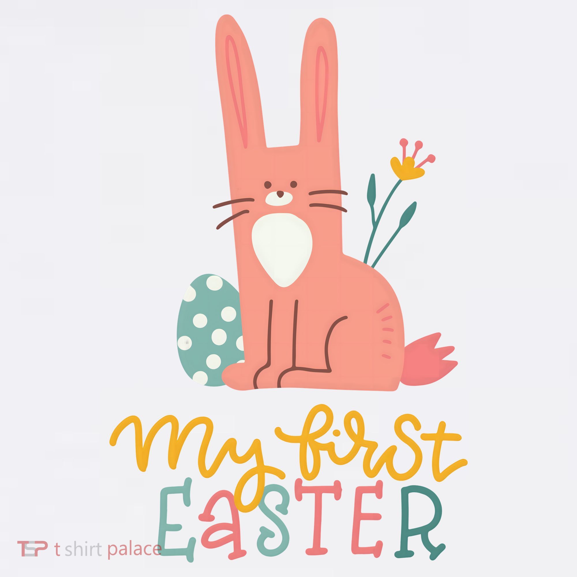 My First Easter Cute Bunny Holiday Button