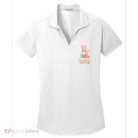 My First Easter Cute Bunny Holiday Women's Dry Zone Grid Polo thumb 0