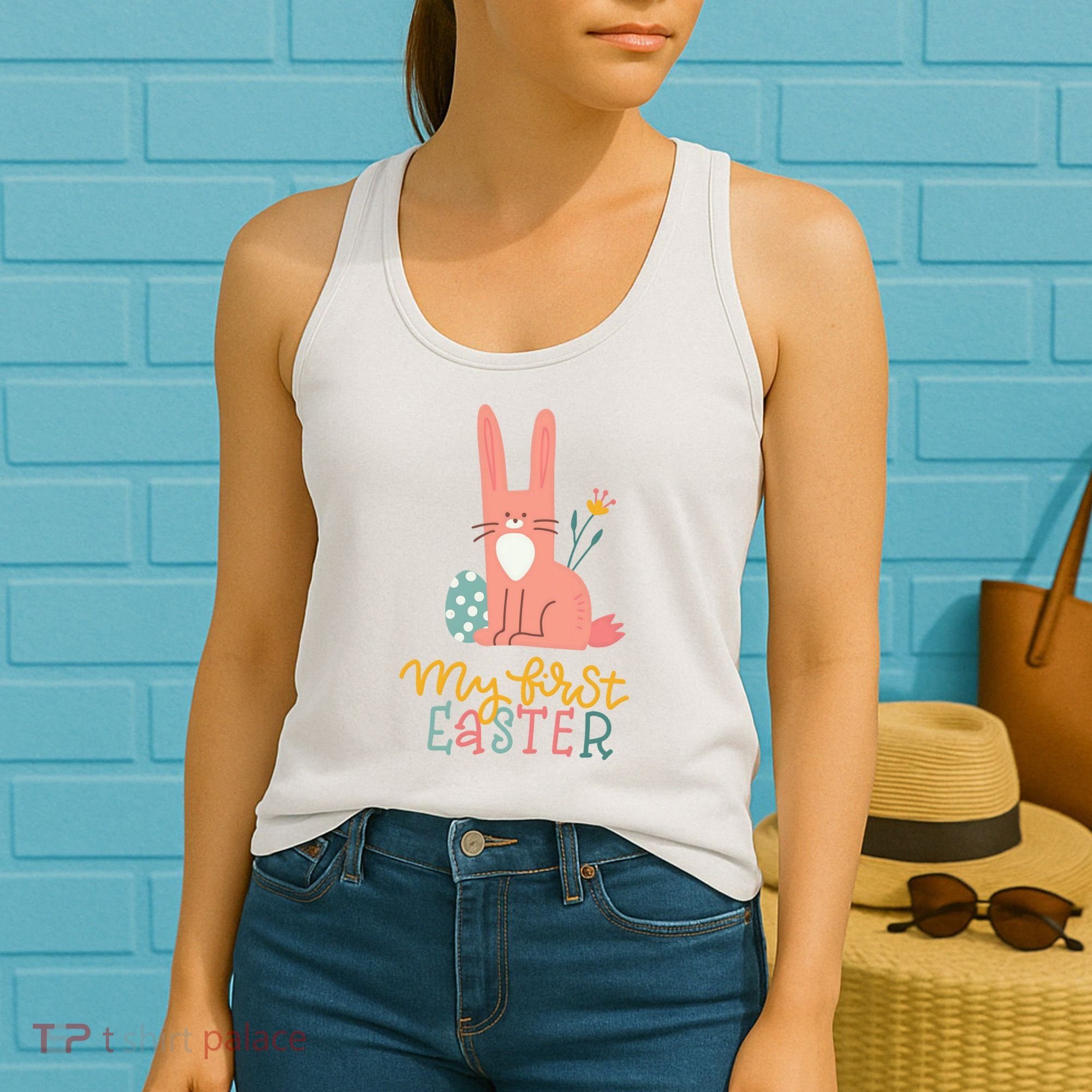 My First Easter Cute Bunny Holiday Women's Tank Top