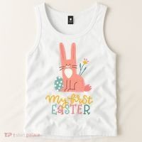 My First Easter Cute Bunny Holiday Tank Top thumb 2