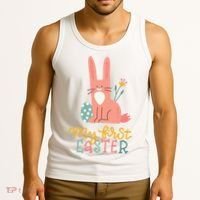 My First Easter Cute Bunny Holiday Tank Top thumb 3