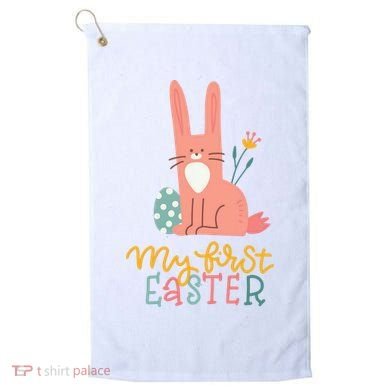 My First Easter Cute Bunny Holiday Golf Towel