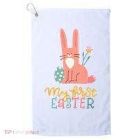 My First Easter Cute Bunny Holiday Golf Towel thumb 0