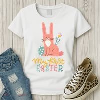 My First Easter Cute Bunny Holiday Women's T-Shirt thumb 3