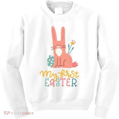 My First Easter Cute Bunny Holiday Kids Sweatshirt