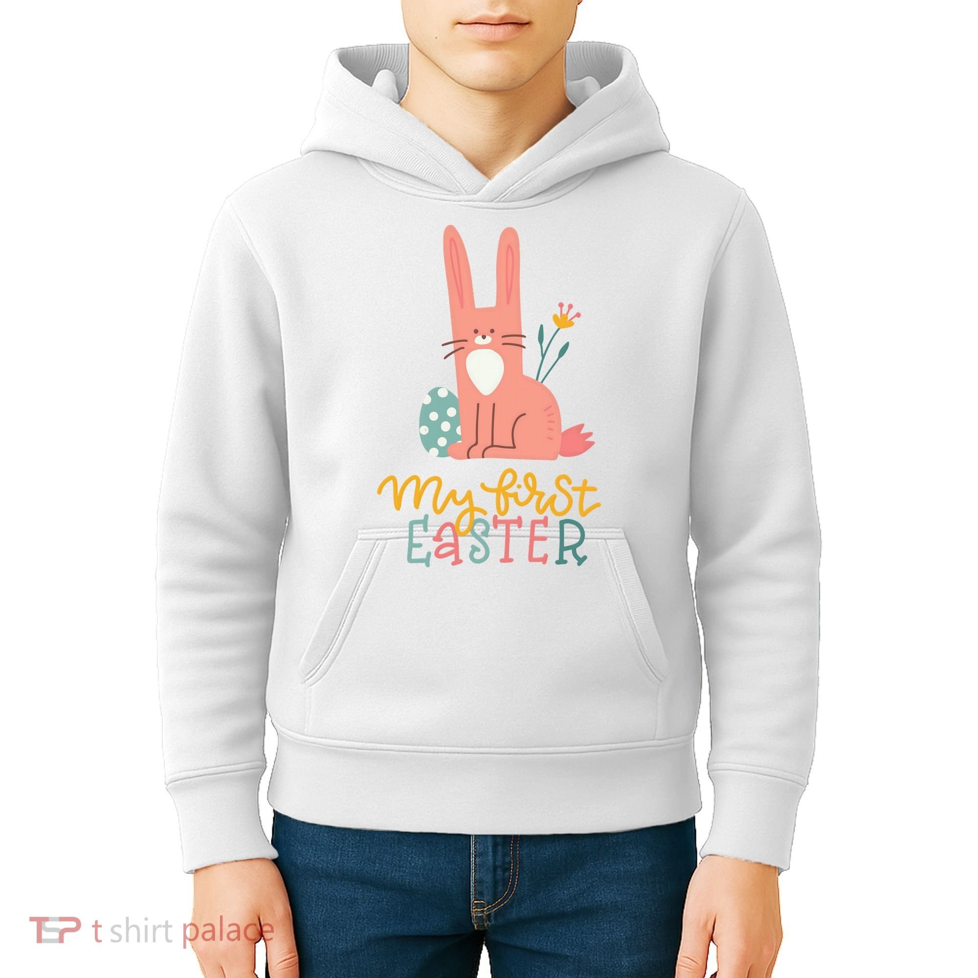 My First Easter Cute Bunny Holiday Kids Hoodie