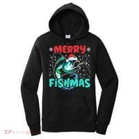 Merry Fishmas Funny Christmas Fishing Fish Gift Xmas Women's Hoodie thumb 0