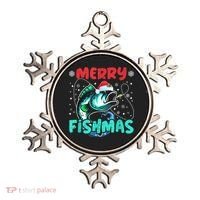 Merry Fishmas Funny Christmas Fishing Fish Gift Xmas Ornament thumb 0