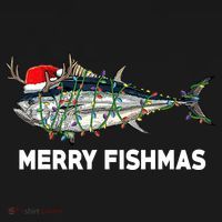 Merry Fishmas Funny Fish Fishing Fisherman Christmas Xmas T-Shirt thumb 7