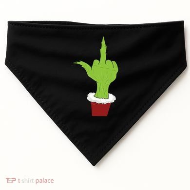 Middle Finger Funny Holiday USA-Made Doggie Bandana