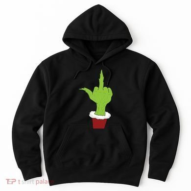Middle Finger Funny Holiday Hoodie