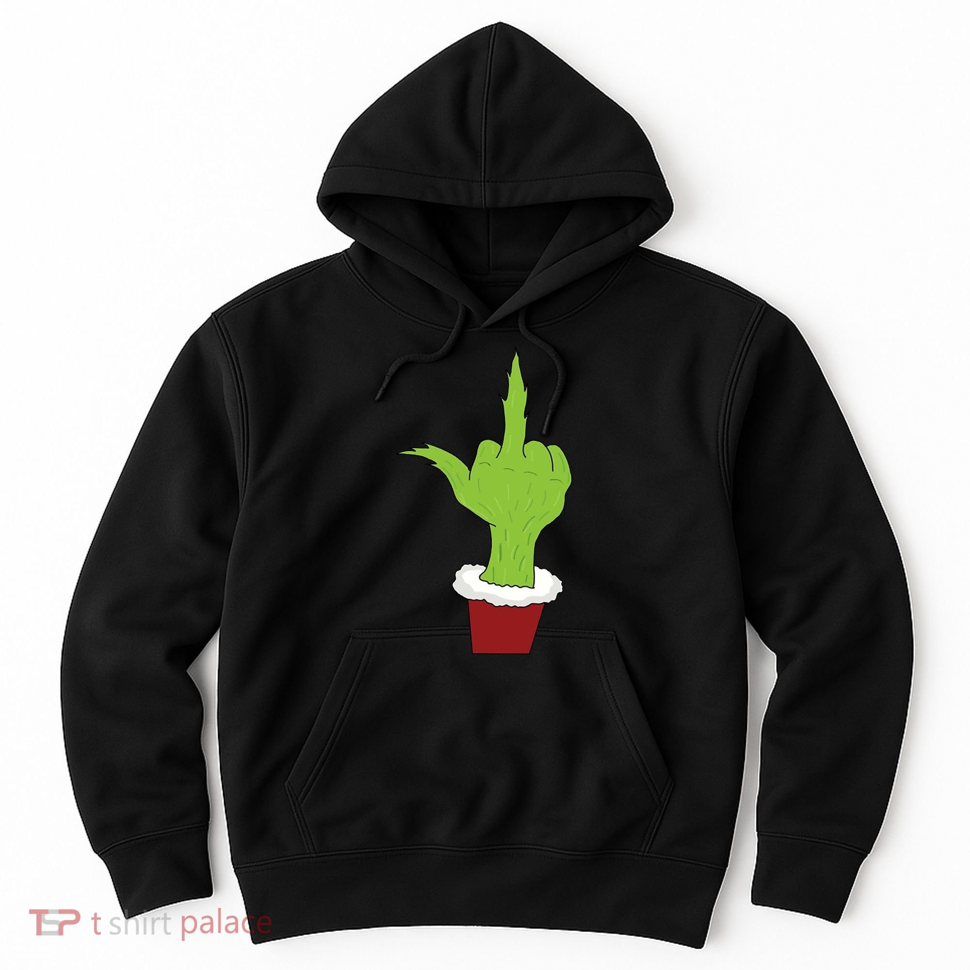 Middle Finger Funny Holiday Hoodie