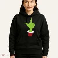 Middle Finger Funny Holiday Hoodie thumb 5