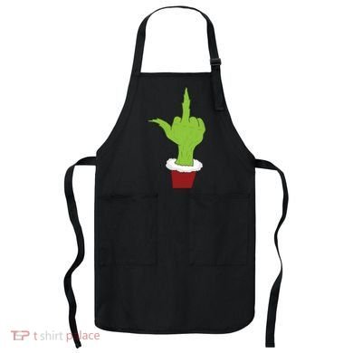 Middle Finger Funny Holiday Apron