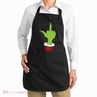 Middle Finger Funny Holiday Apron thumb 2
