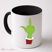 Middle Finger Funny Holiday Coffee Mug thumb 0