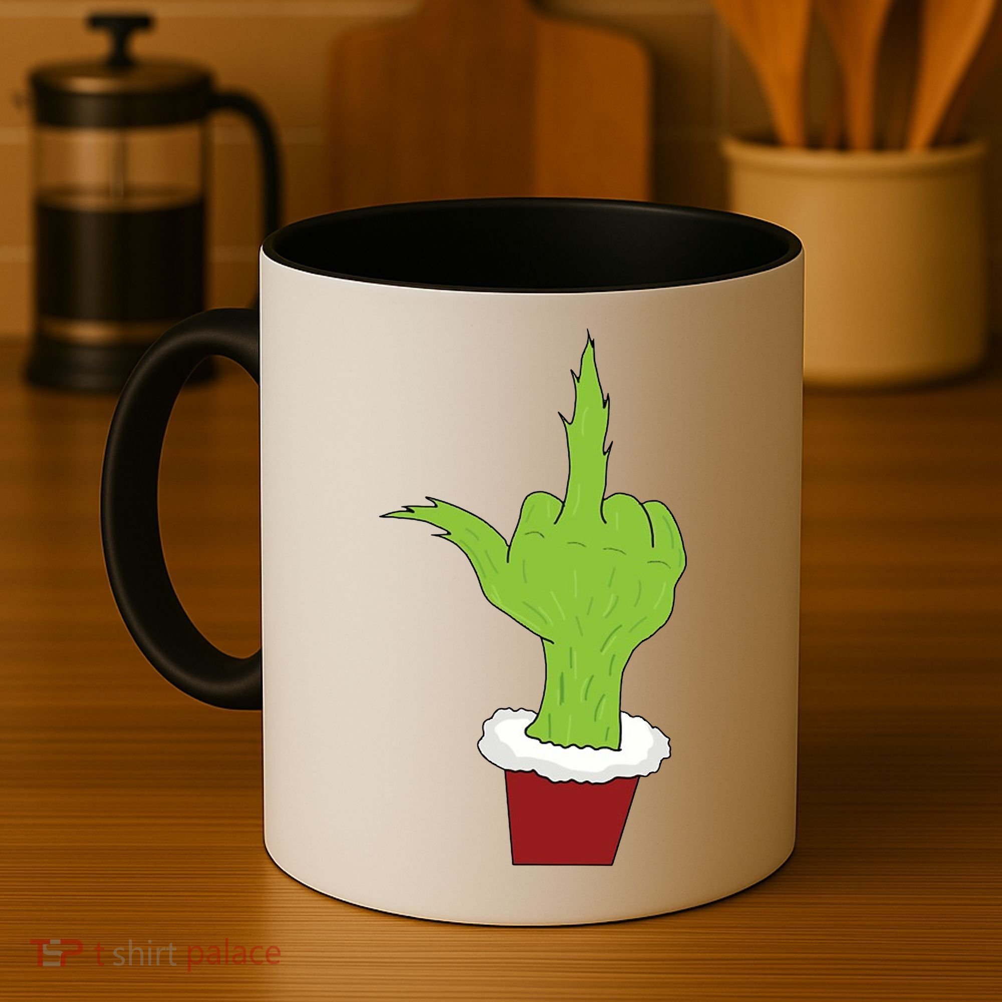 Middle Finger Funny Holiday Coffee Mug