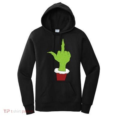 Middle Finger Funny Holiday Women's Hoodie